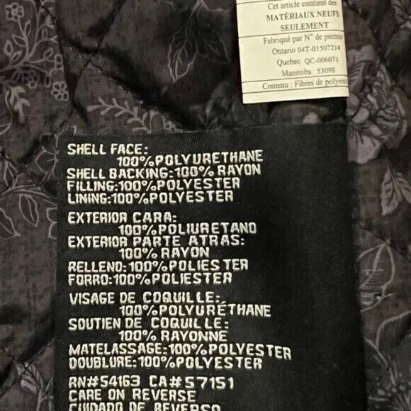 GUESS Womens Faux-Leather Moto Jacket Black Extra Small NWT - Picture 7 of 9